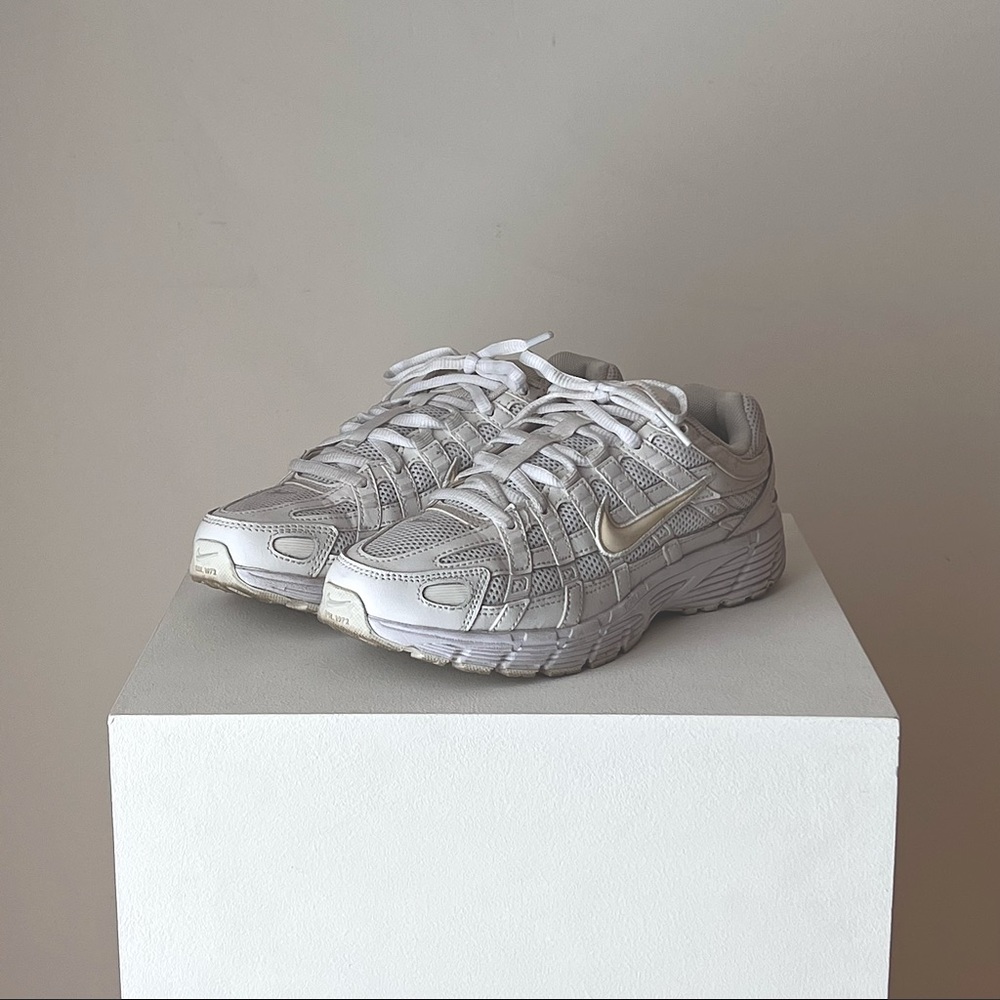 Nike P-6000 Triple White Women Size 6